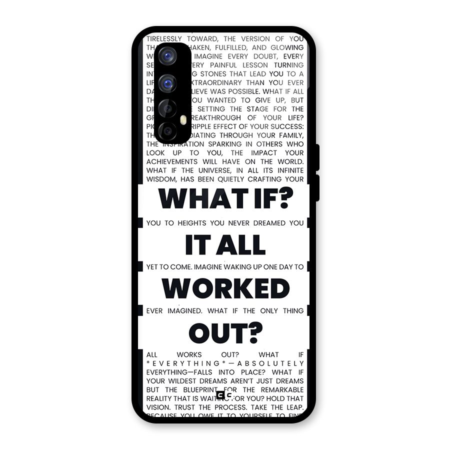 What If Glass Back Case for Realme Narzo 20 Pro