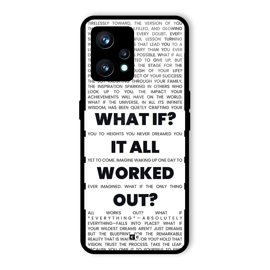 What If Glass Back Case for Realme Narzo 50 Pro