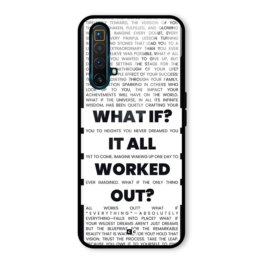 What If Glass Back Case for Realme X3 SuperZoom