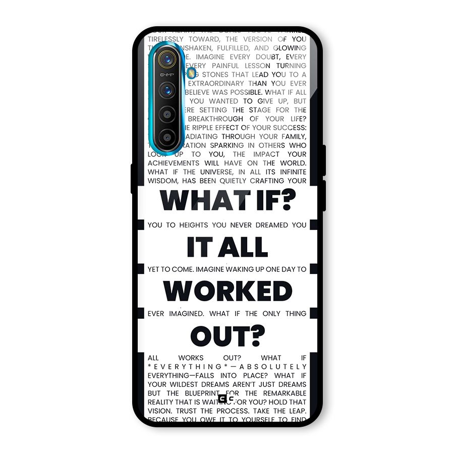 What If Glass Back Case for Realme XT