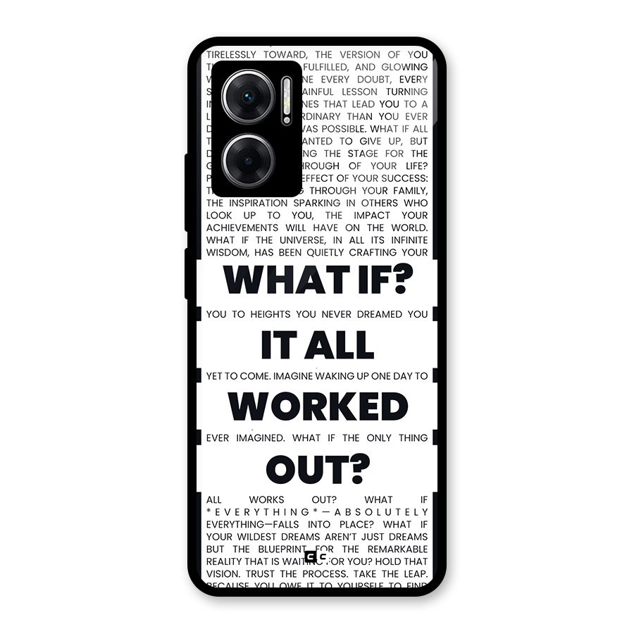 What If Glass Back Case for Redmi 11 Prime 5G