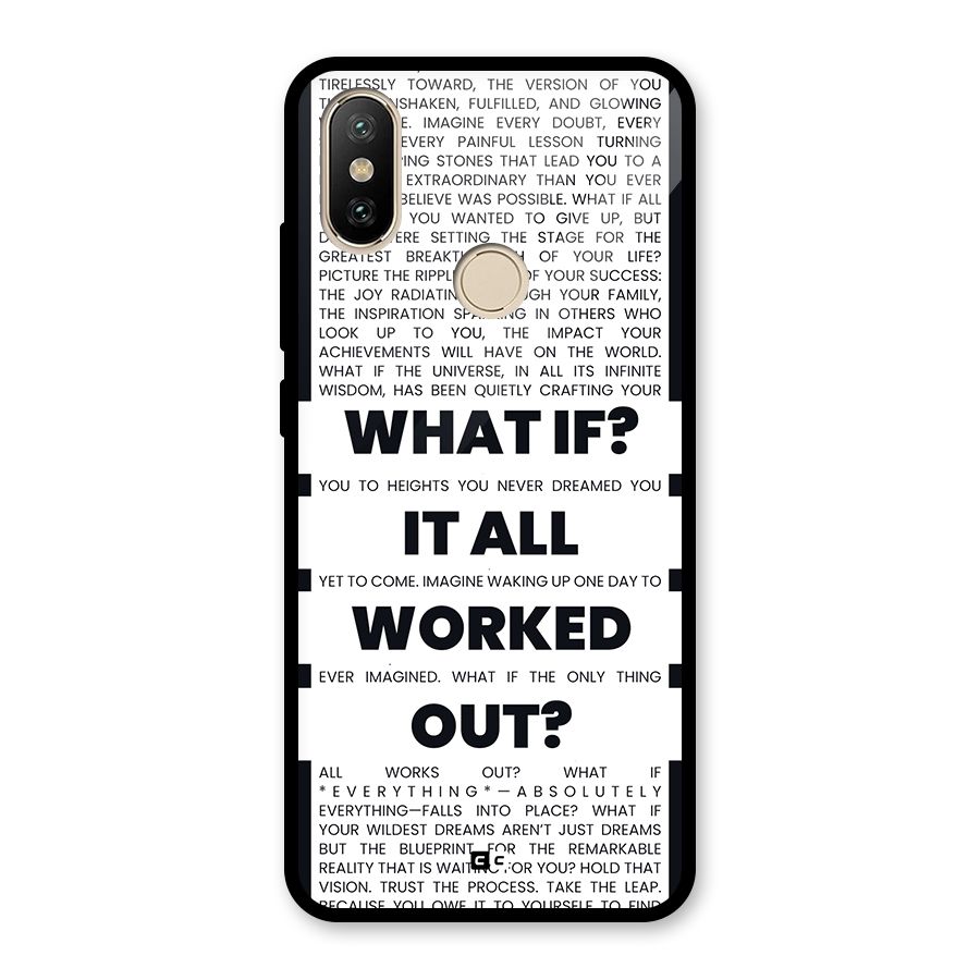 What If Glass Back Case for Redmi A2