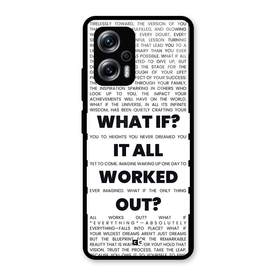 What If Glass Back Case for Redmi K50i