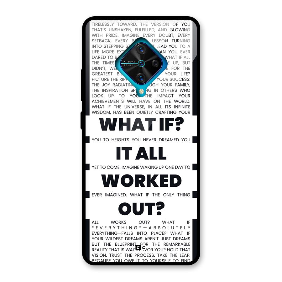 What If Glass Back Case for Vivo S1 Pro