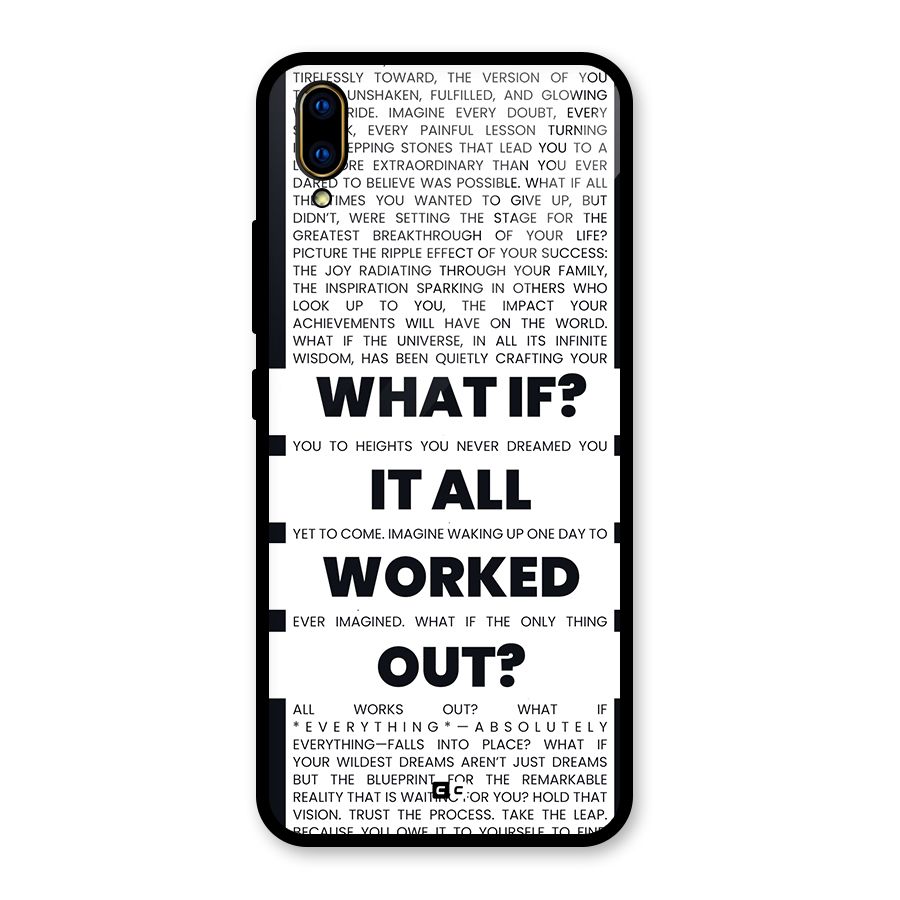 What If Glass Back Case for Vivo V11 Pro