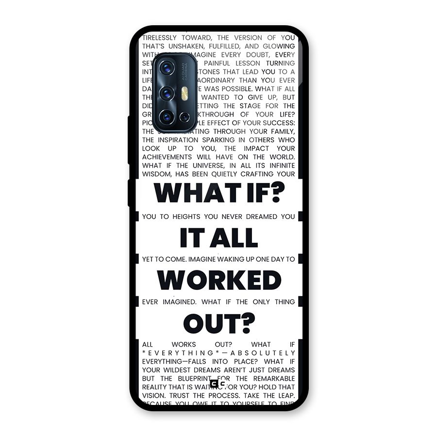 What If Glass Back Case for Vivo V17