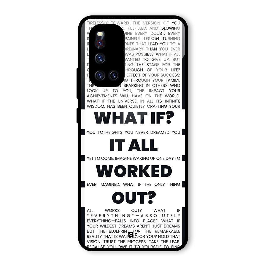 What If Glass Back Case for Vivo V19