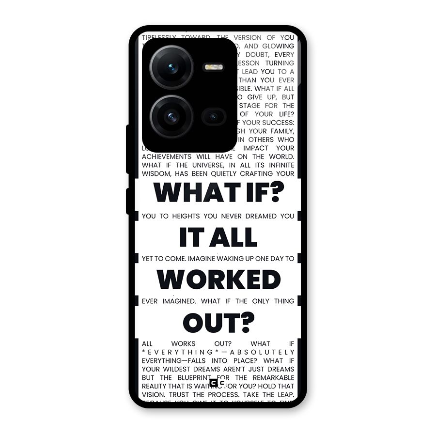 What If Glass Back Case for Vivo V25