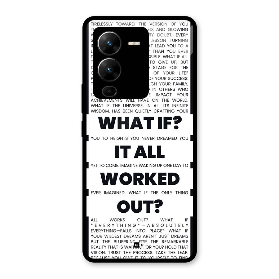 What If Glass Back Case for Vivo V25 Pro