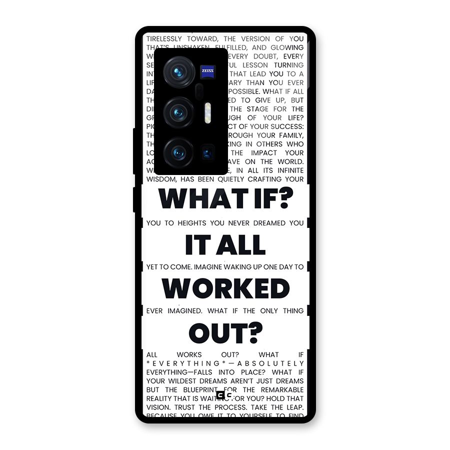 What If Glass Back Case for Vivo X70 Pro Plus