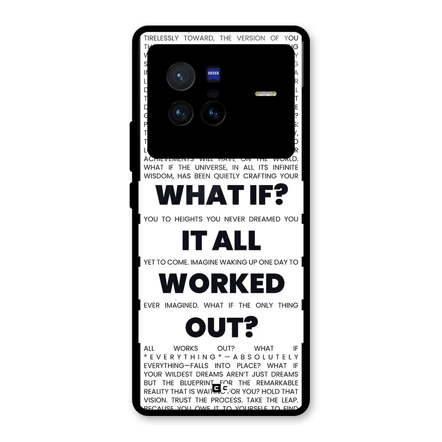 What If Glass Back Case for Vivo X80