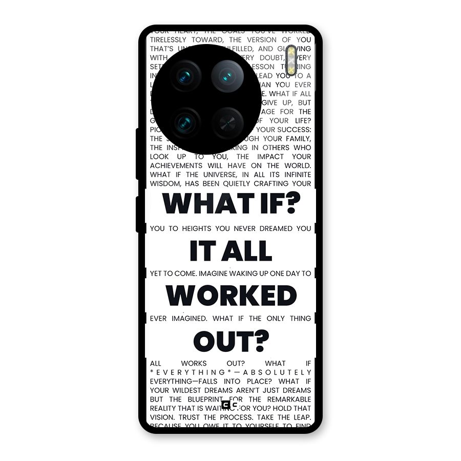 What If Glass Back Case for Vivo X90 Pro