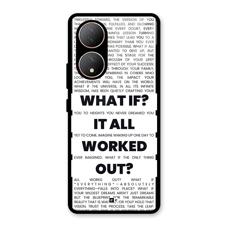 What If Glass Back Case for Vivo Y100