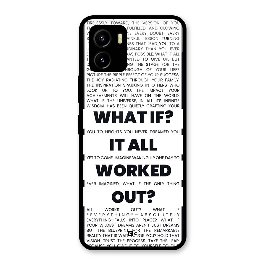 What If Glass Back Case for Vivo Y15s