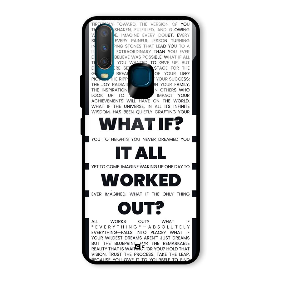 What If Glass Back Case for Vivo Y17