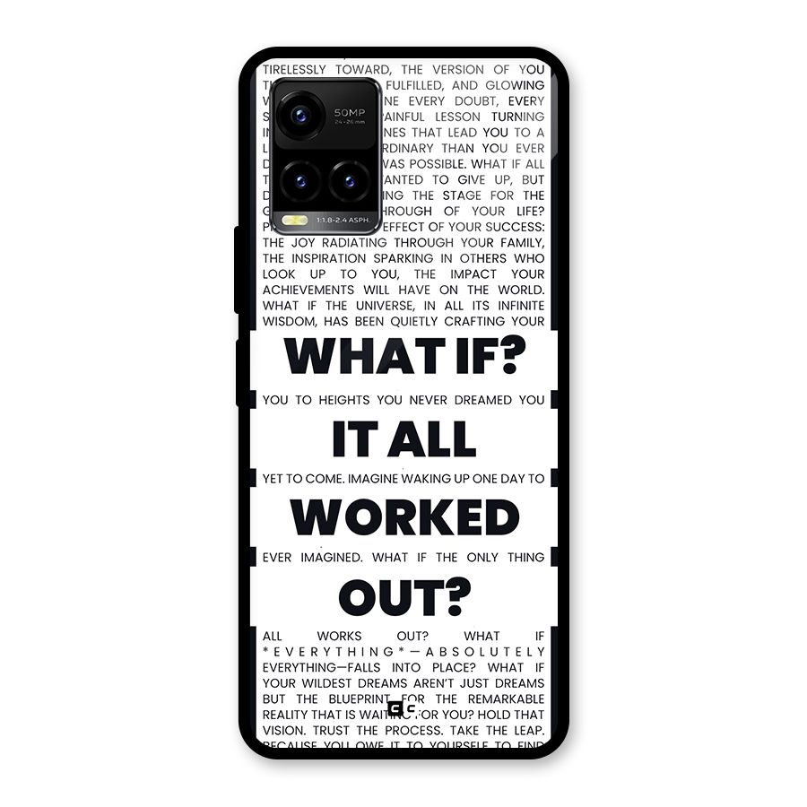 What If Glass Back Case for Vivo Y21A