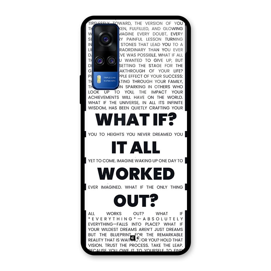 What If Glass Back Case for Vivo Y31