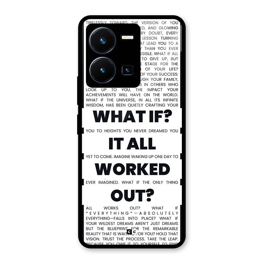 What If Glass Back Case for Vivo Y35