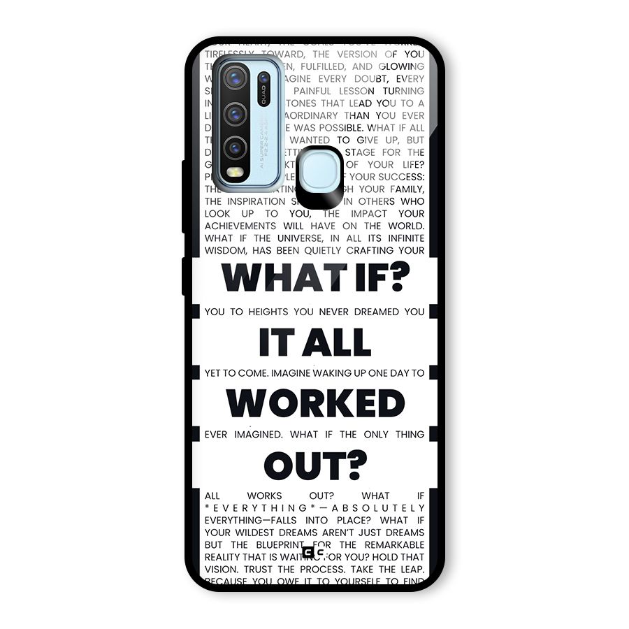 What If Glass Back Case for Vivo Y50