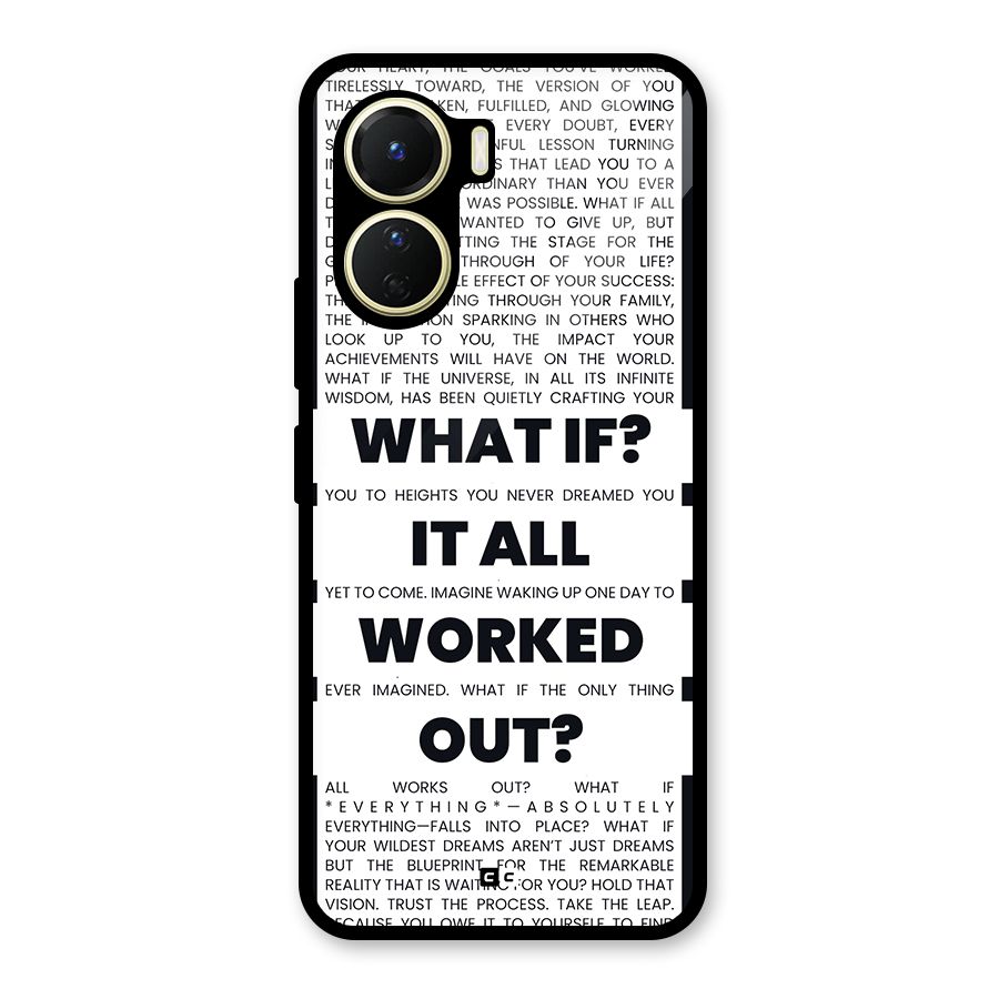 What If Glass Back Case for Vivo Y56