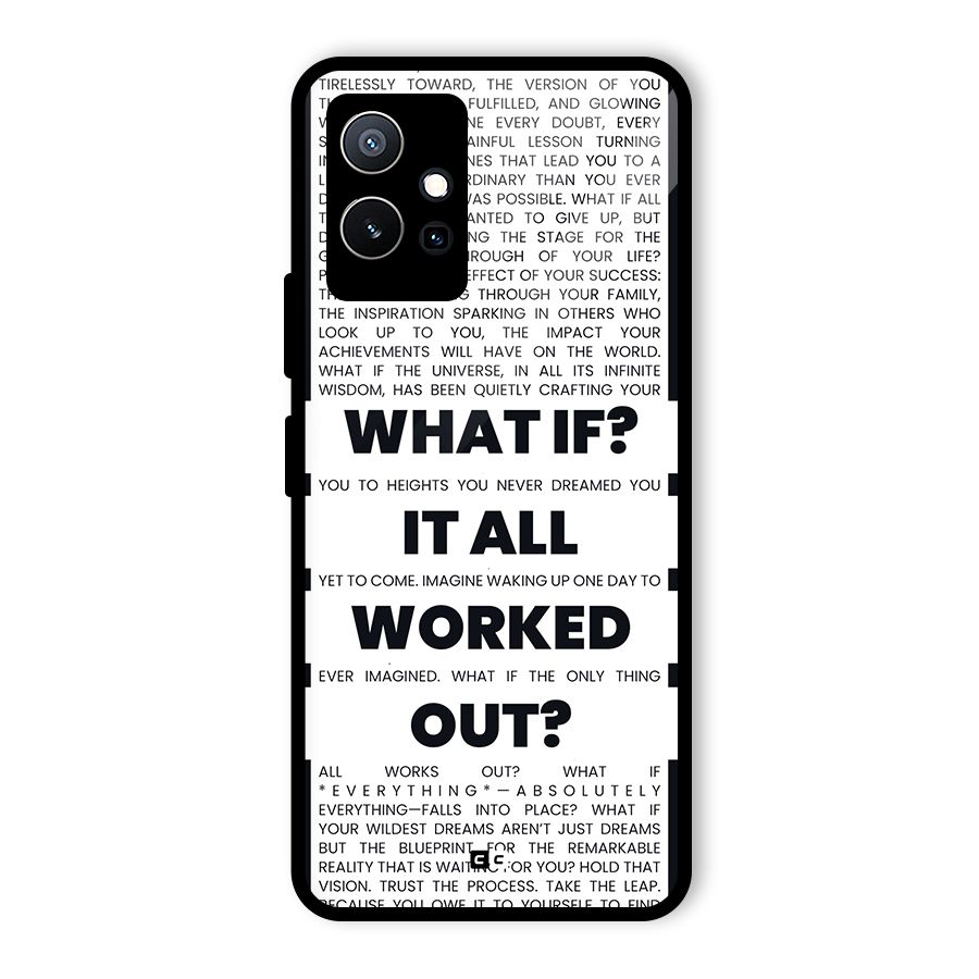 What If Glass Back Case for Vivo Y75 5G