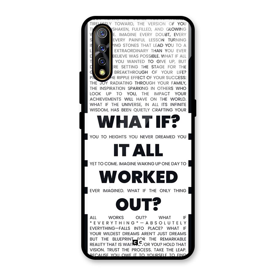 What If Glass Back Case for Vivo Z1x