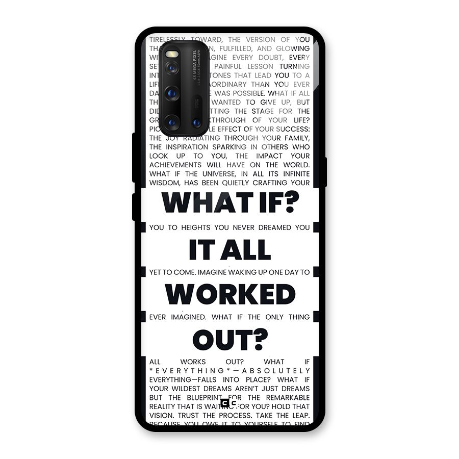 What If Glass Back Case for Vivo iQOO 3