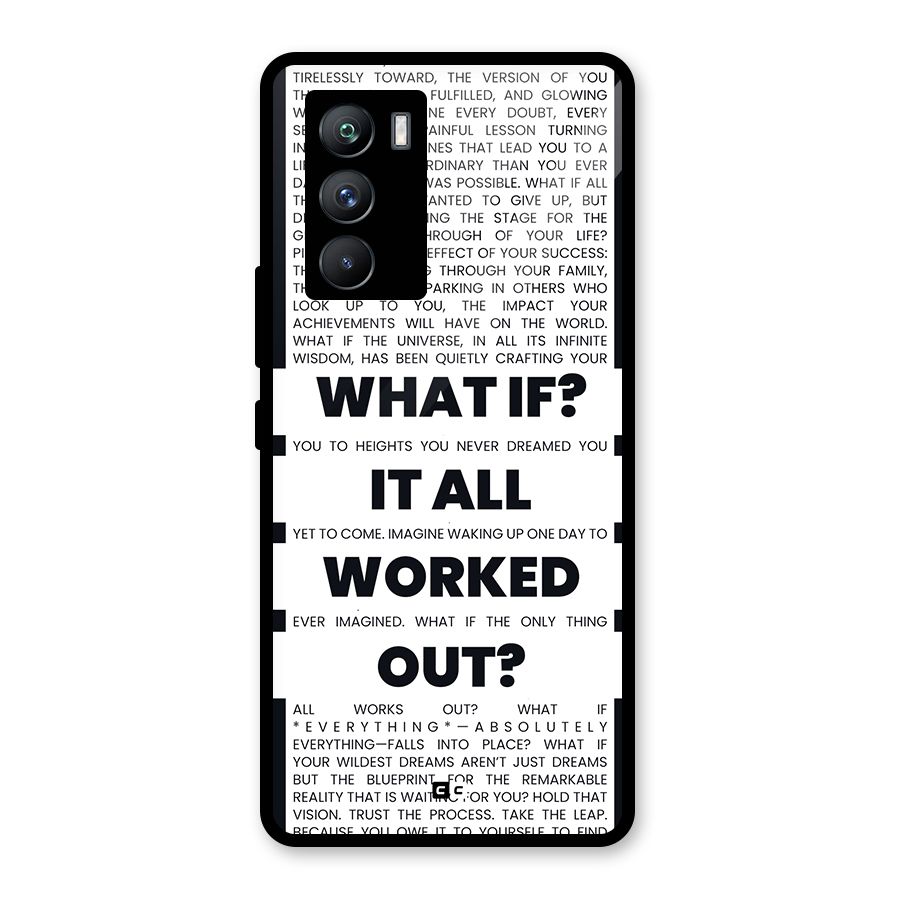 What If Glass Back Case for Vivo iQOO 9 SE