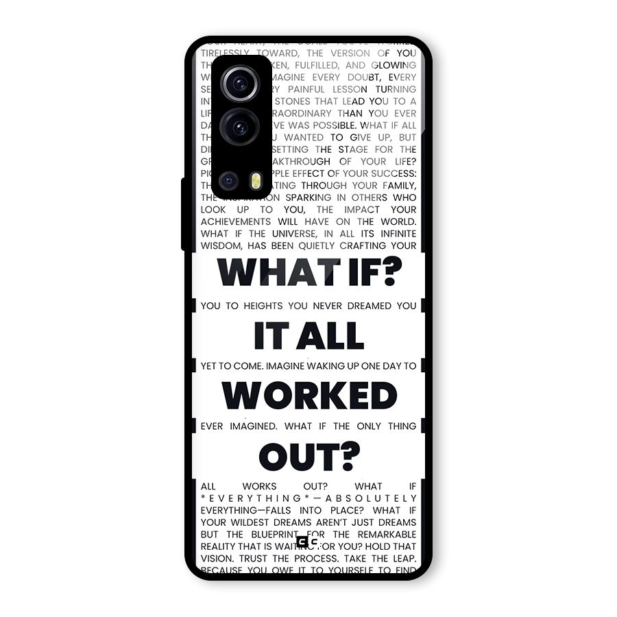 What If Glass Back Case for Vivo iQOO Z3