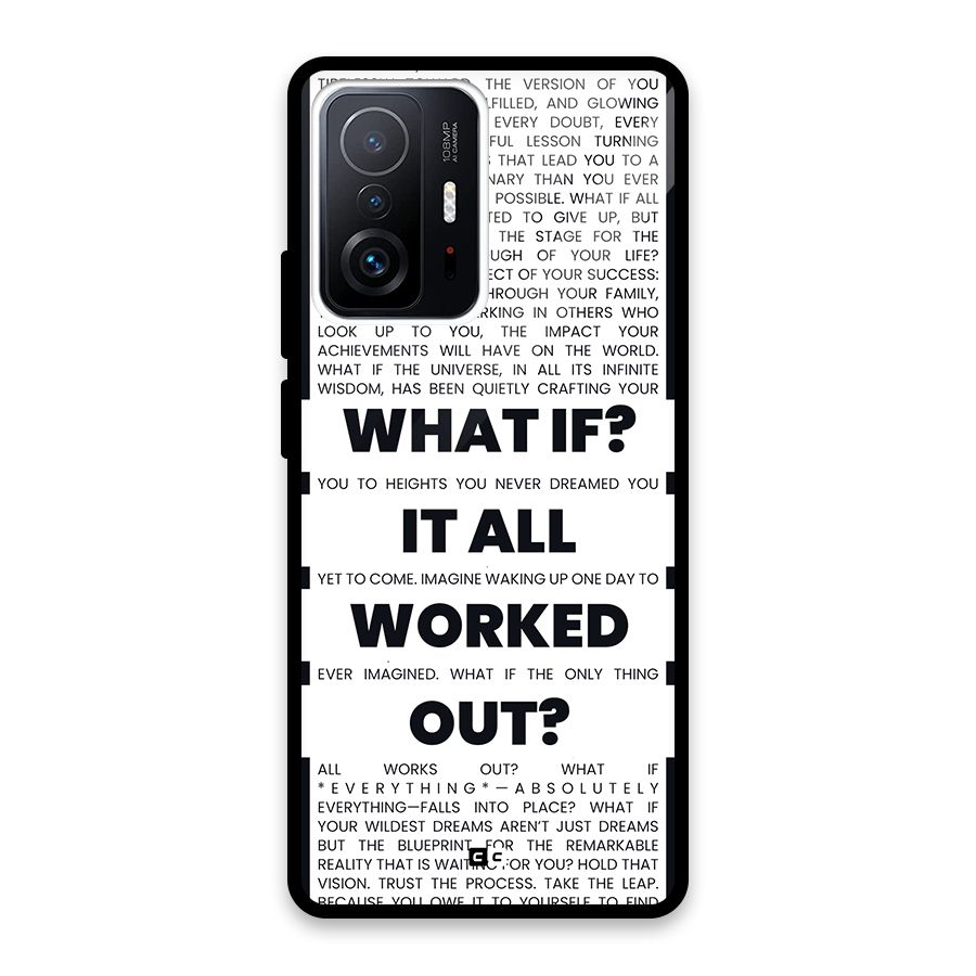 What If Glass Back Case for Xiaomi 11T Pro