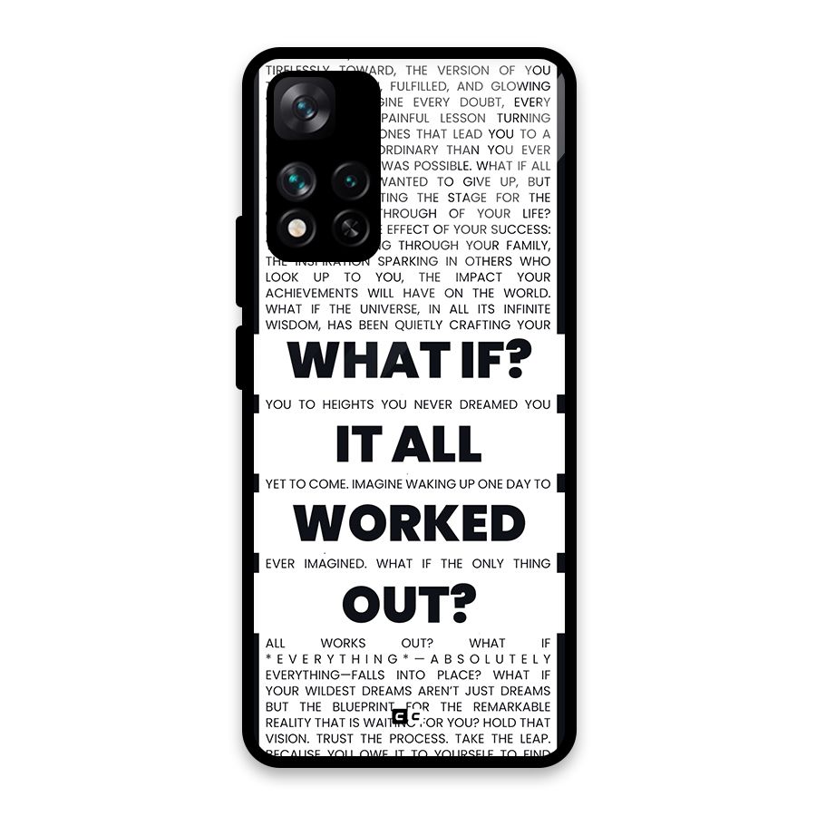 What If Glass Back Case for Xiaomi 11i 5G
