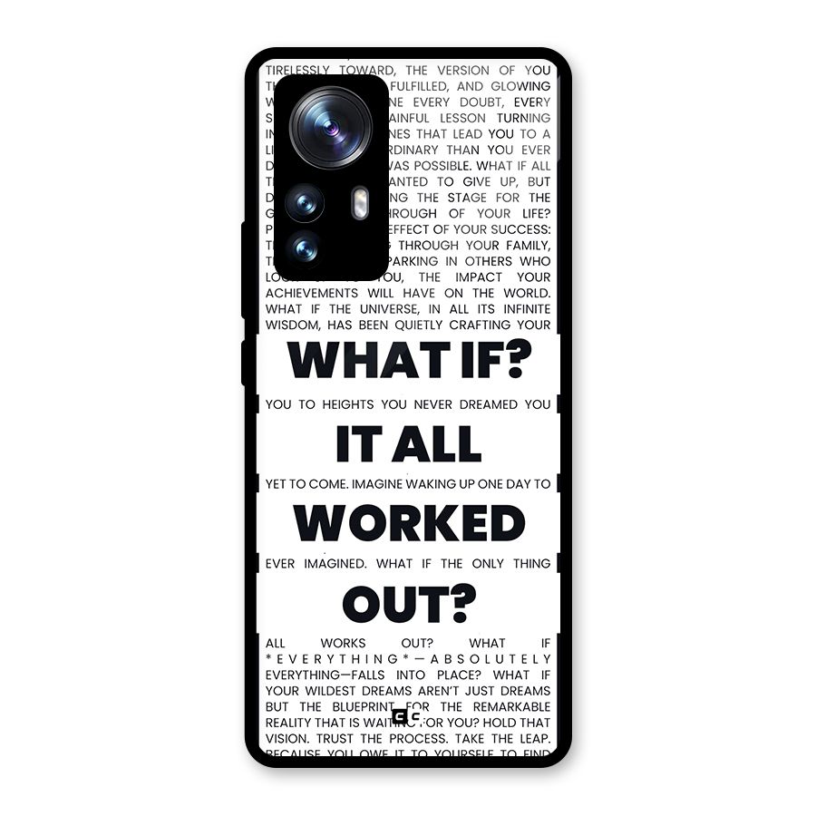 What If Glass Back Case for Xiaomi 12 Pro