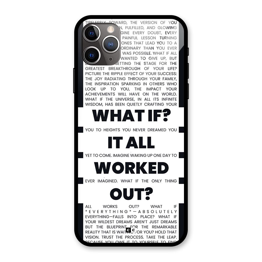 What If Glass Back Case for iPhone 11 Pro Max