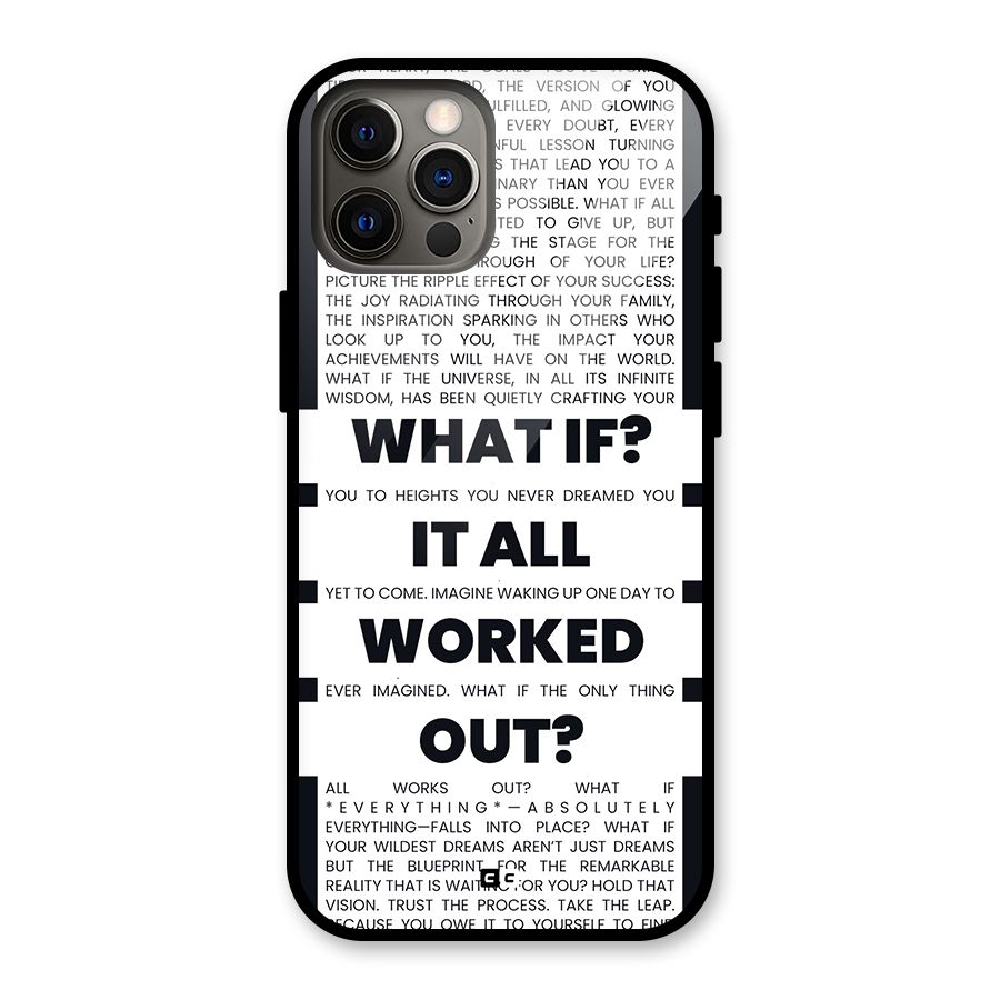 What If Glass Back Case for iPhone 12 Pro