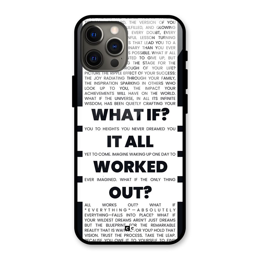 What If Glass Back Case for iPhone 12 Pro Max