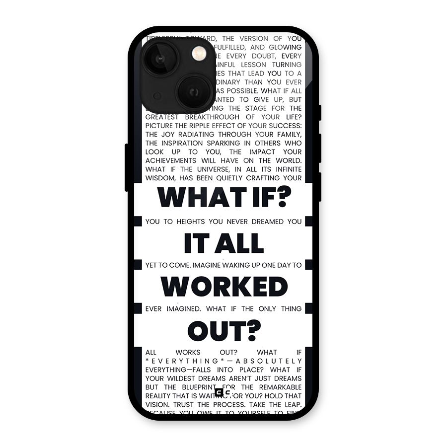 What If Glass Back Case for iPhone 13