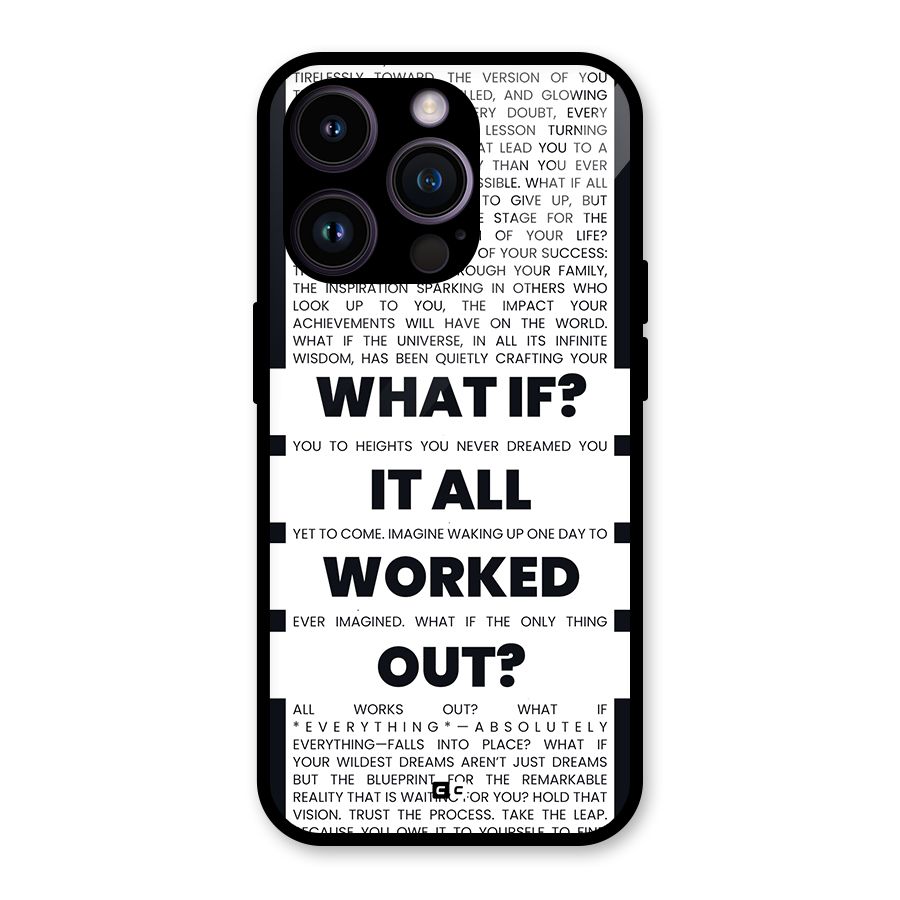 What If Glass Back Case for iPhone 14 Pro