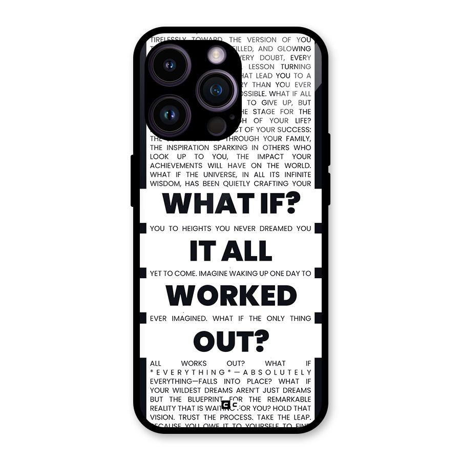 What If Glass Back Case for iPhone 14 Pro Max