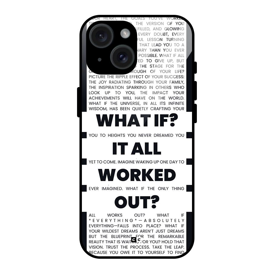 What If Glass Back Case for iPhone 15