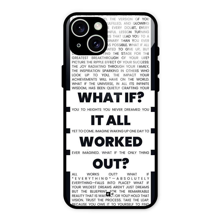 What If Glass Back Case for iPhone 15 Plus