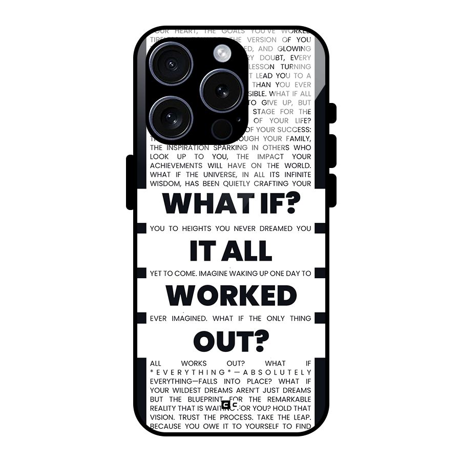 What If Glass Back Case for iPhone 15 Pro