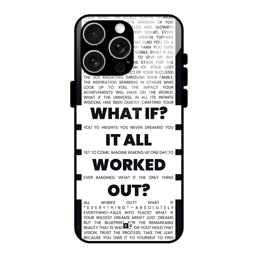What If Glass Back Case for iPhone 15 Pro Max