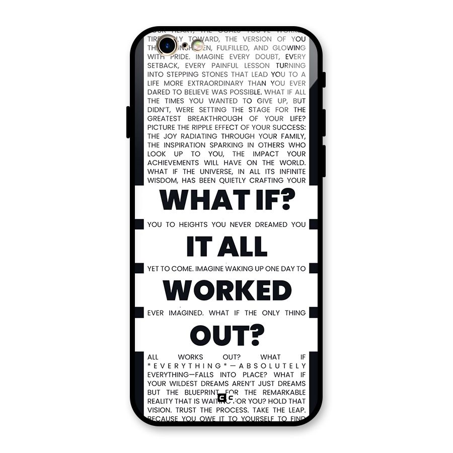 What If Glass Back Case for iPhone 6 6S