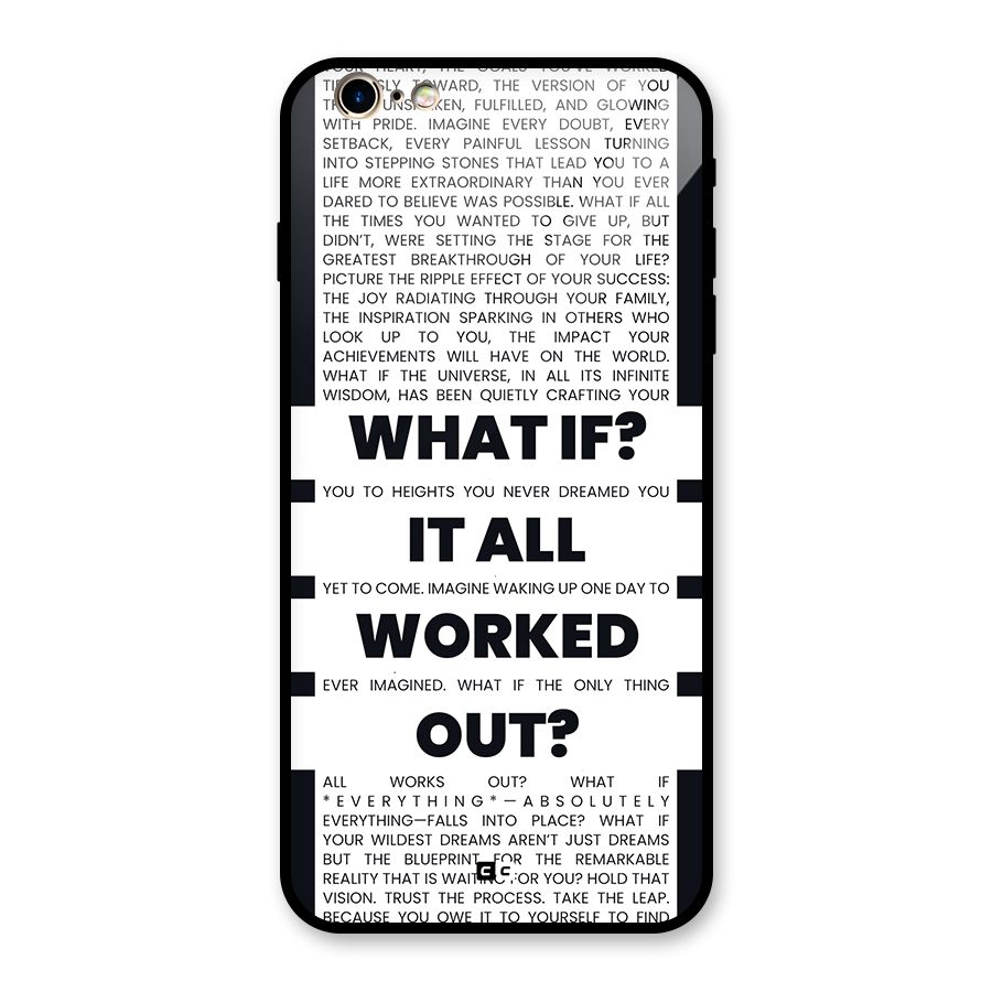 What If Glass Back Case for iPhone 6 Plus 6S Plus