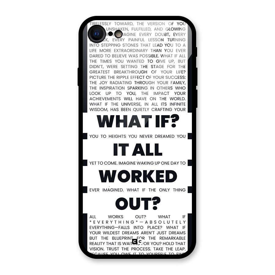 What If Glass Back Case for iPhone SE 2022