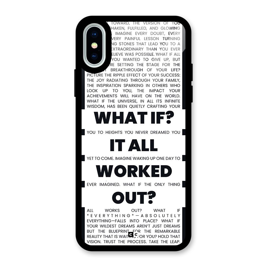 What If Glass Back Case for iPhone X