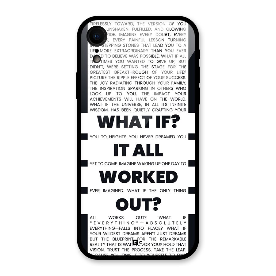 What If Glass Back Case for iPhone XR