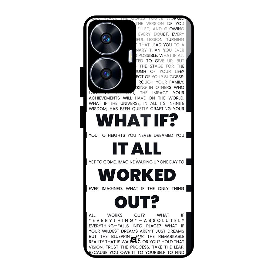What If Glass Back Case for realme C55