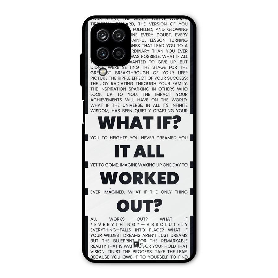 What If Metal Back Case for Galaxy A12