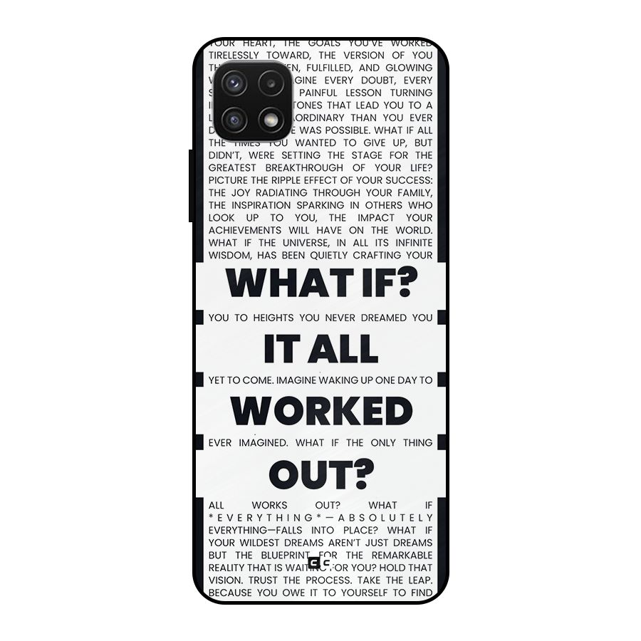 What If Metal Back Case for Galaxy A22 5G